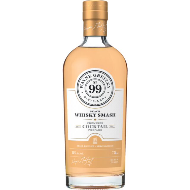 Wayne Gretzky Peach Whisky Smash Whisky Cocktail