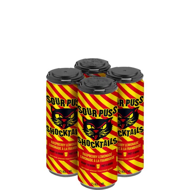 Sour Puss Shocktails Raspberry Lemonade 4 Pack Can