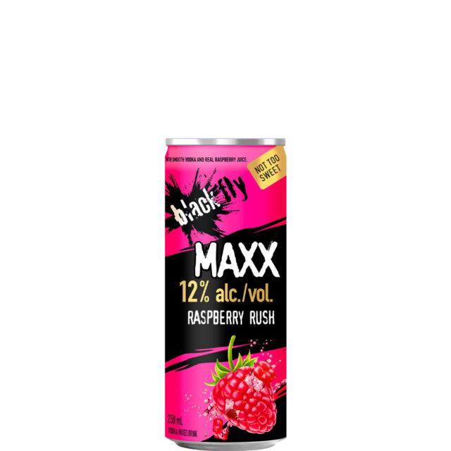 Black Fly MaXX Raspberry Rush 250ml Can