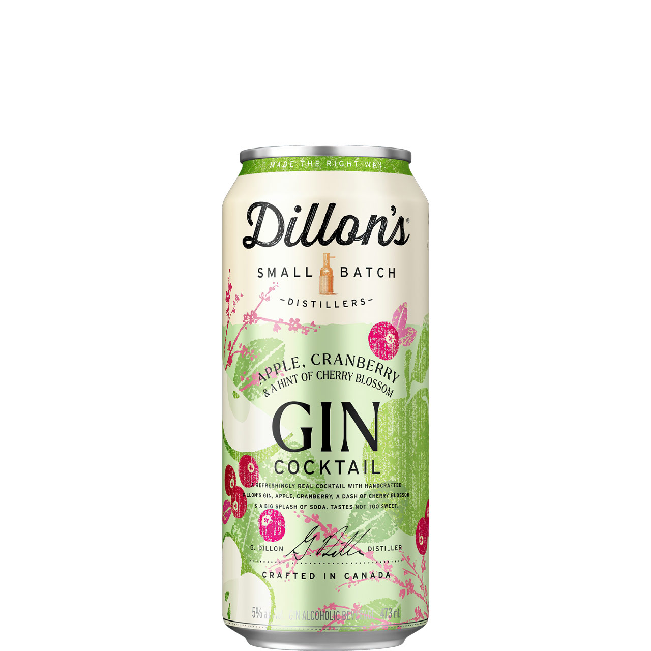 Dillon's Apple, Cranberry & Cherry Gin Cocktail