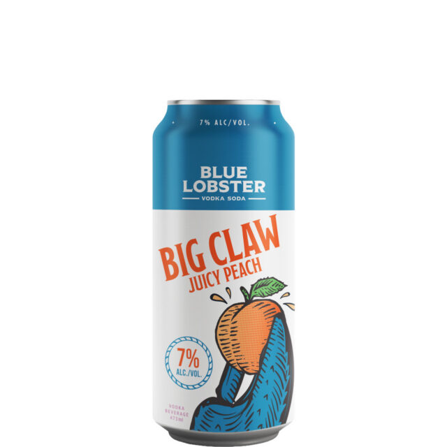 Blue Lobster Big Claw Juicy Peach 473ml Can