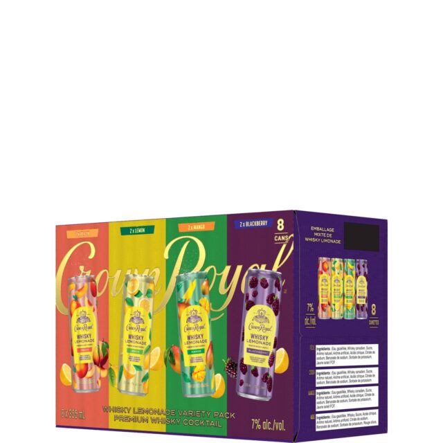 Crown Royal Whisky Lemonade Variety 8 Pack Cans