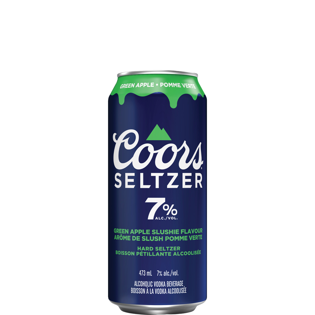 Coors Seltzer 7.0% Slushie Green Apple 473ml Can