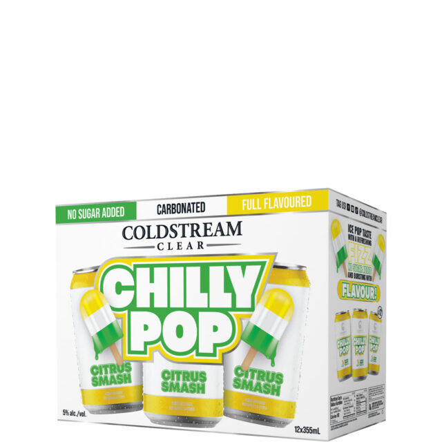 Coldstream Clear Citrus Chilly Pop 12 Pack Cans