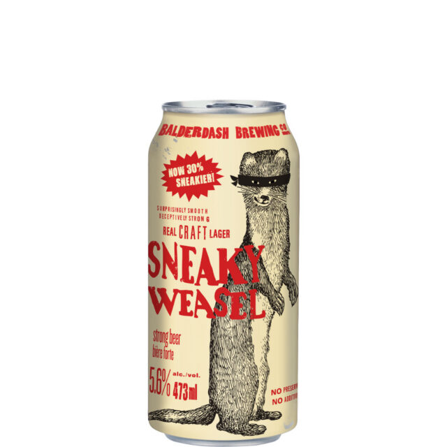 Balderdash Brewing Sneaky Weasel Lager 473ml Can