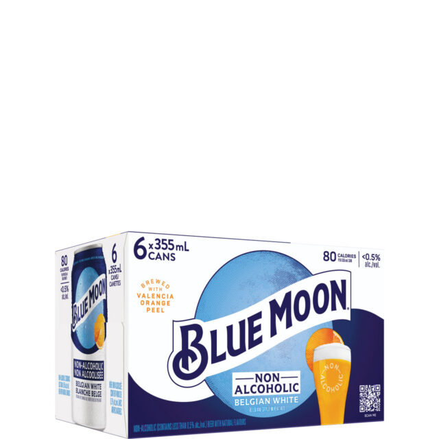 Blue Moon Belgian White Non-Alc 6 Pack Cans – Newfoundland
