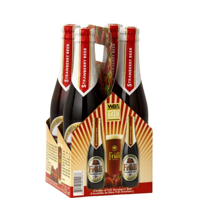 Fruli Strawberry White 4 Pack Bottles