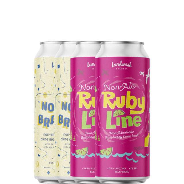 Landwash Non-Alc Sour Mix 4 Pack Cans