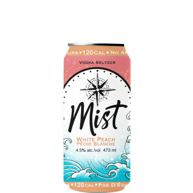 Mist Vodka Seltzer White Peach 473ml Can