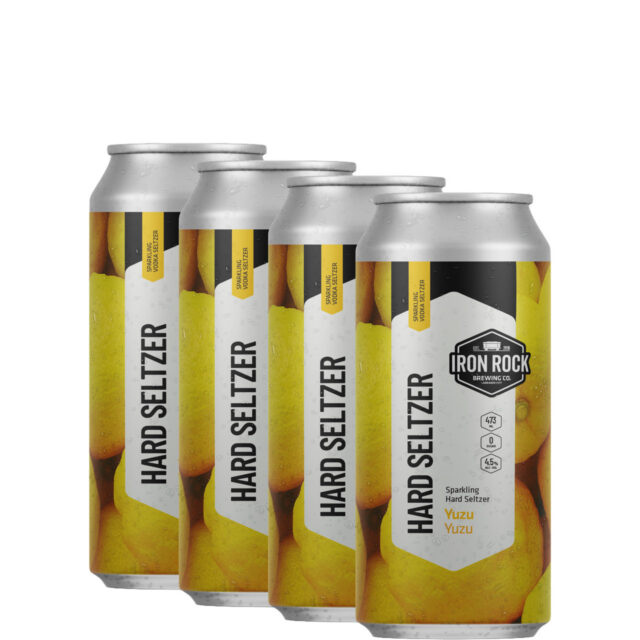 Iron Rock Hard Seltzer Yuzu 4 Pack Cans