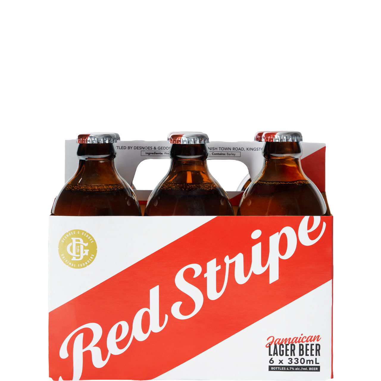 Red Stripe Lager Beer 6 Pack Bottles